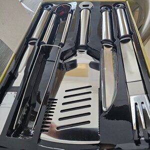 Mr. Bar-B-Q 5-Piece Stainless Handle Barbecue Tool Set , BRAND NEW NIB